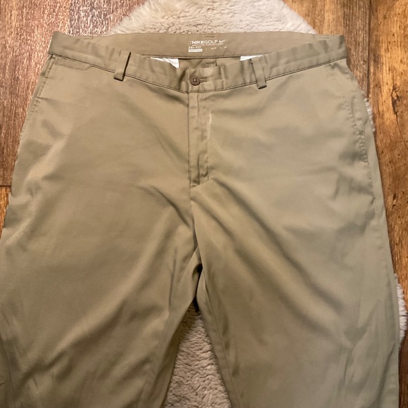 Nike Golf Dri-Fit Pants Men's Size 38 Tan Lightweight 30"‎ Inseam - Picture 2 of 9